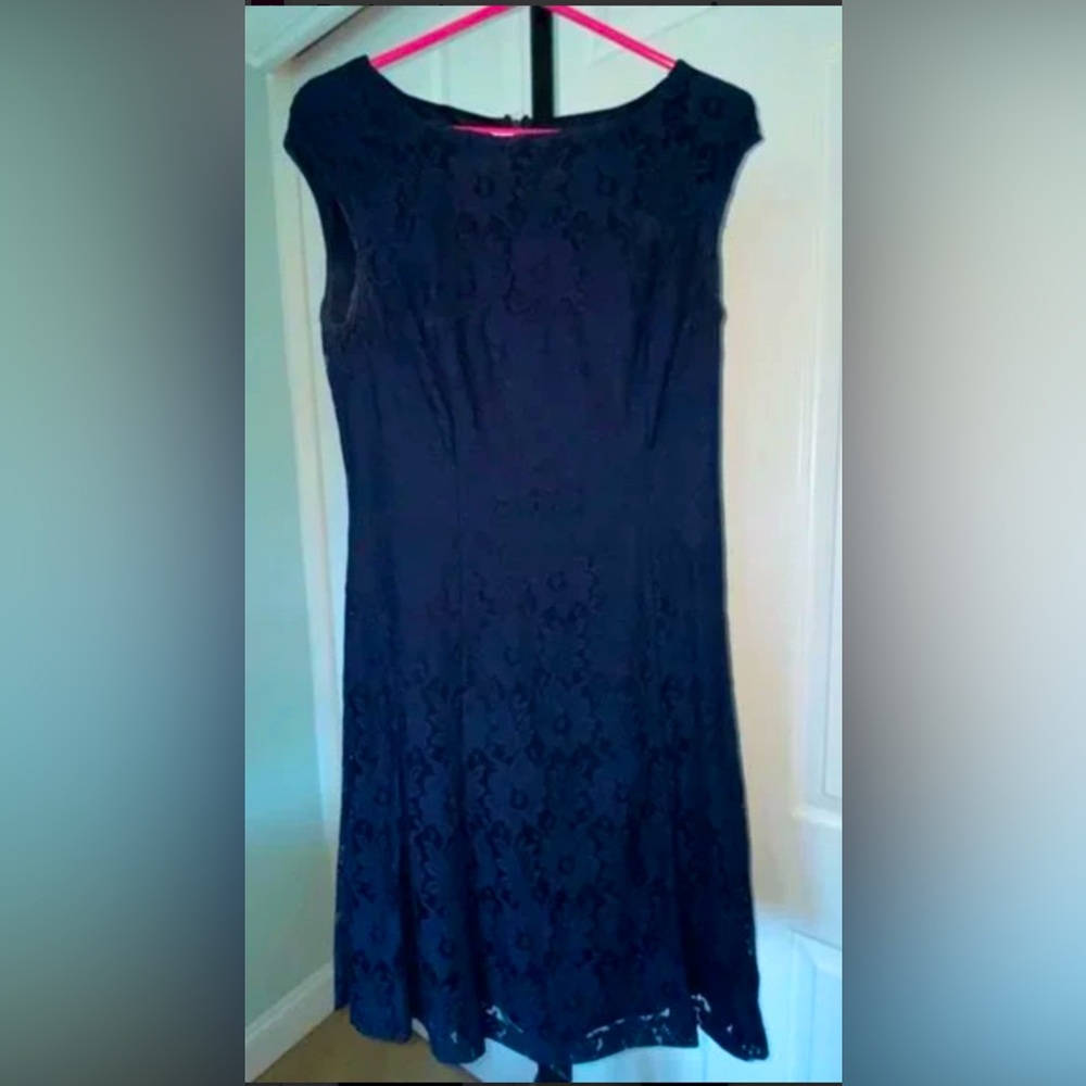 ⭐️Elegant Navy Lace Dress